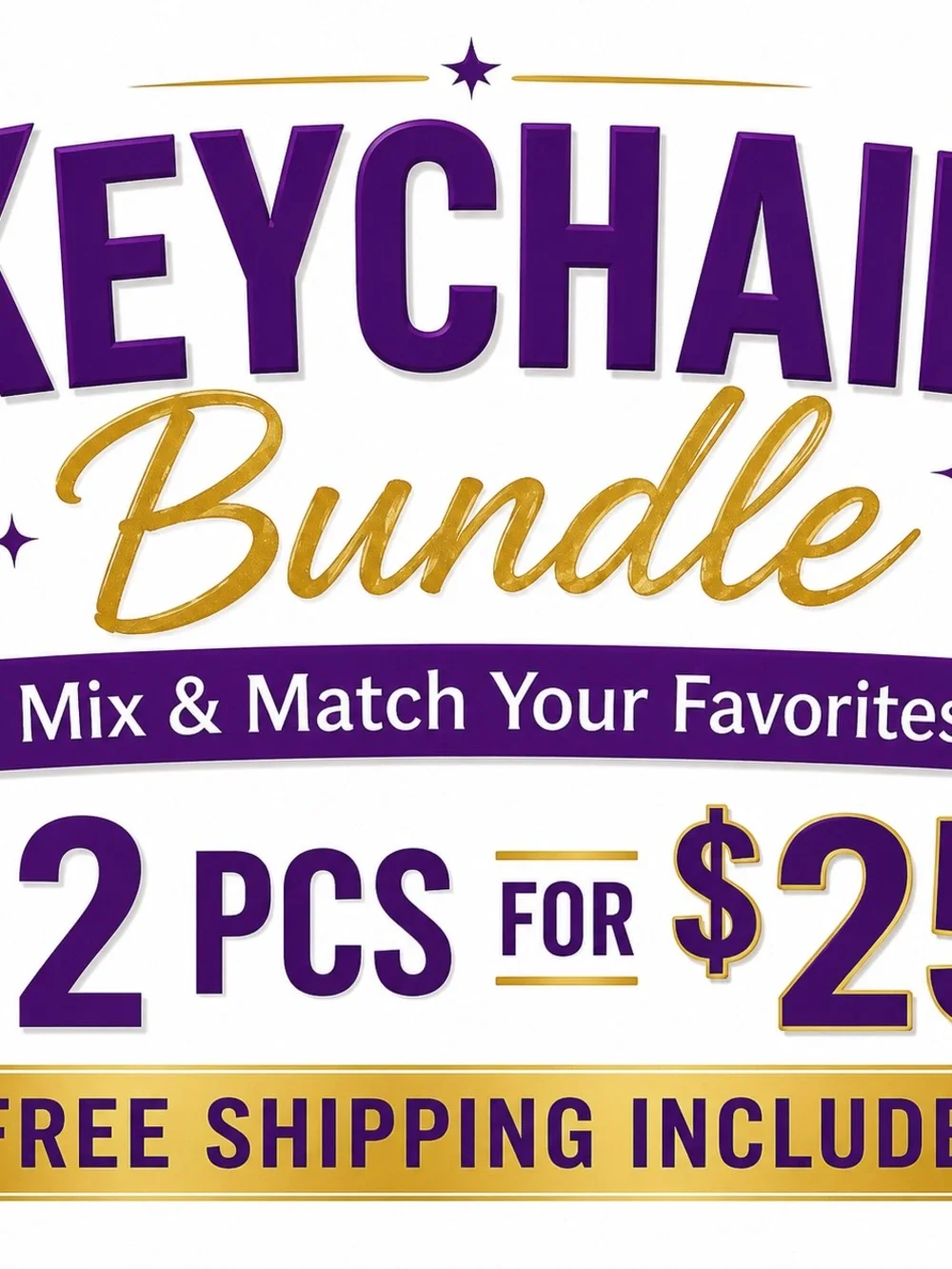 Keychain Bundle 12PCS FOR $25